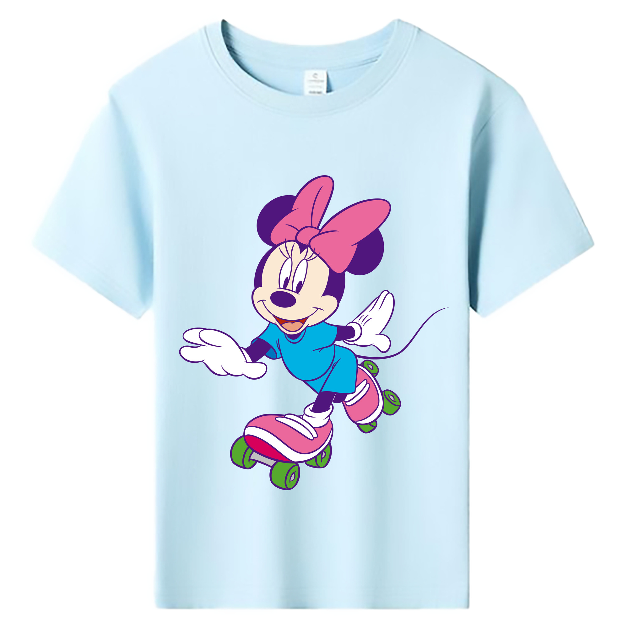 ミッキーマウス Mickey Mouse 綿100％キッズTシャツ（フロントプリント）